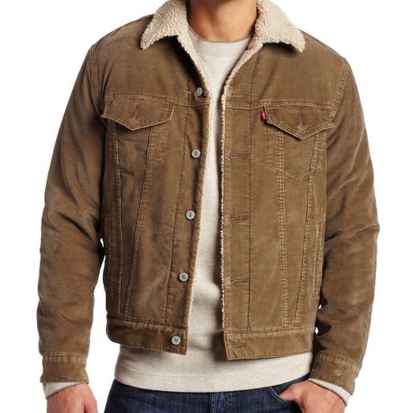 levis shearling jacket mens